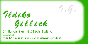 ildiko gillich business card